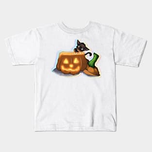 Jack o cat Kids T-Shirt